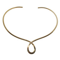 10038 - Bronskedja Stelt Halsband