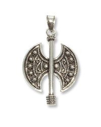 2045 - Silverhänge Oxiderad Dubbelyxa