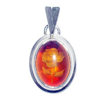 2109 - Silverhänge Bärnsten med Ros