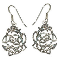 3098 - Silverörhängen Keltisk Drake