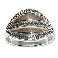 4034 - Silverring Romaringen med Brons