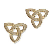 242 - Guldörhängen 18k Keltiska med instickspluppar