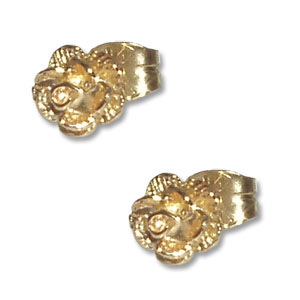 256 - Guldörhänge  18k  Gotland Ros.