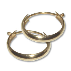 273 - Guldörhänge  18k   Creoler.