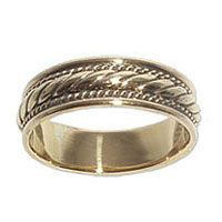 9025 - Bronsring Flätad Vikingaring