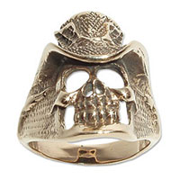 9125 - Bronsring Dödskalle