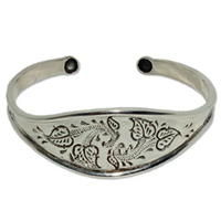 5001 - Silverarmband Stelt med Gotlandsmotivet "Murgrönan"