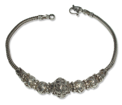 5029 – Silverarmband Medeltida Pärla 