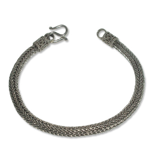 5154 – Silver Snyggt Oxiderad armband