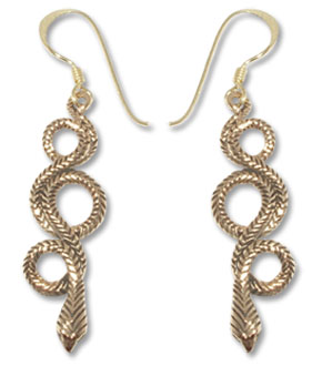 8007 - Bronsörhängen Vikinga "Orm".