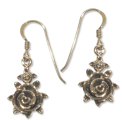 8062- Bronsörhängen Gotlandsrosen.