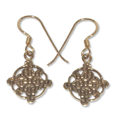 8125 - Bronsörhängen Keltiska motiv.