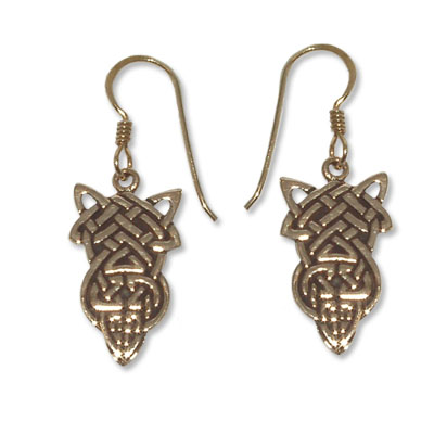 8130 - Bronsörhängen Keltiska motiv.