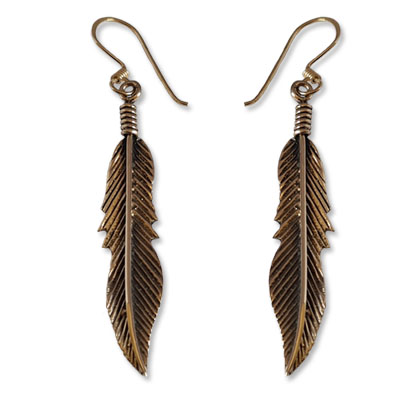 8202 - Bronsörhängen Fjäder