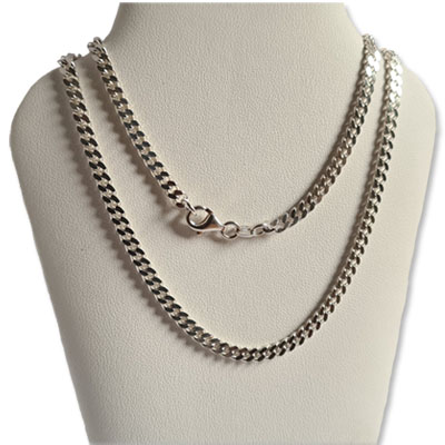 G-120- Silverkedja Pansar