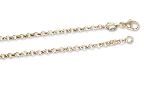 070- 18k Guldkedja Ärtlänk