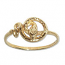 110 - Guldring 18k Orm
