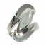 4046 - Silverring Modern design med sten