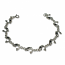 5046 – Silverarmband delfiner med svart onyx sten.