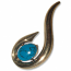 13043-Bronsbrosch  med Turkos sten