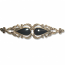13035-Bronsbrosch Keltiskt med svart onyx sten 