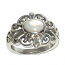 4072 - Silverring Keltisk med sten